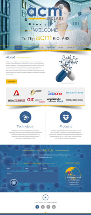Web Design by rightway for ACM Biolabs Pte Ltd. | Design: #8483390
