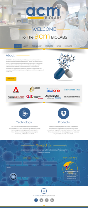 Web Design by rightway for ACM Biolabs Pte Ltd. | Design: #8483411
