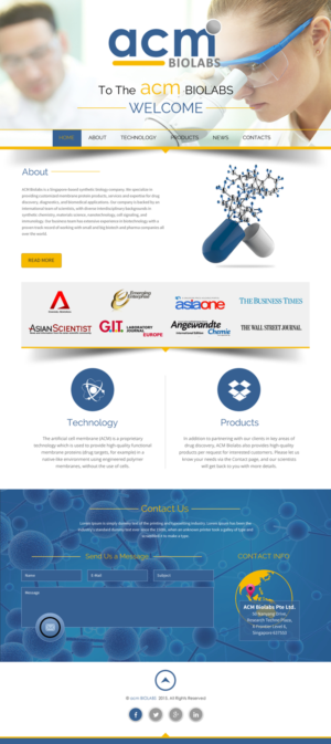 Web Design by rightway for ACM Biolabs Pte Ltd. | Design: #8507434