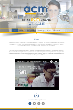 Web Design by rightway for ACM Biolabs Pte Ltd. | Design: #8518593