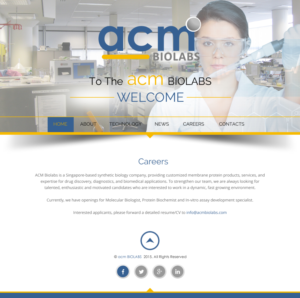 Web Design by rightway for ACM Biolabs Pte Ltd. | Design: #8535687