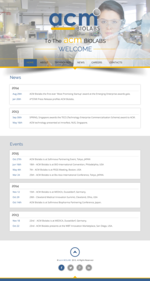 Web Design by rightway for ACM Biolabs Pte Ltd. | Design: #8535842