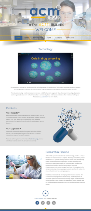 Web Design by rightway for ACM Biolabs Pte Ltd. | Design: #8535844