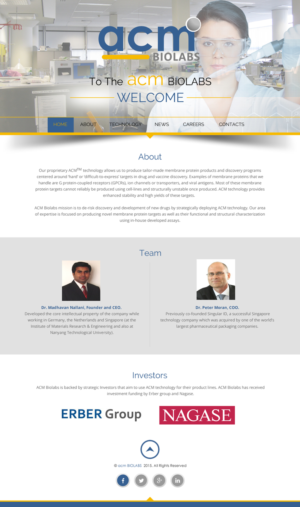 Web Design by rightway for ACM Biolabs Pte Ltd. | Design: #9169442