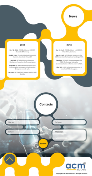 Web Design by dii for ACM Biolabs Pte Ltd. | Design: #8477440