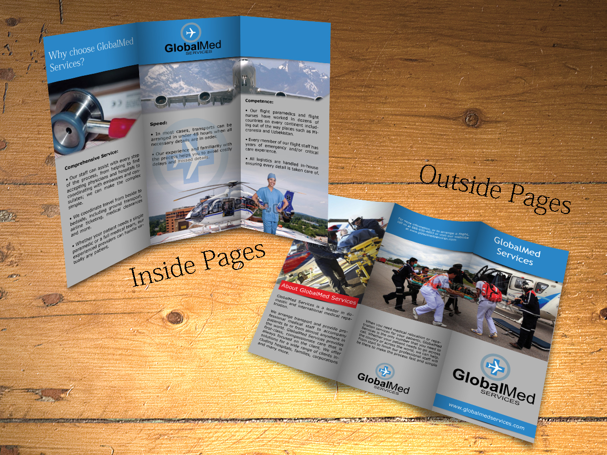 Brochure Design by Pranab S. for GlobalMed Services LLC | Design #1994559