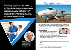 Flight Medical Brochure | Brochure Design by designgreen