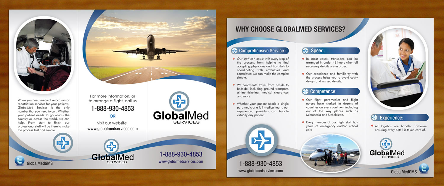 Brochure Design by Sbss for GlobalMed Services LLC | Design #2007500