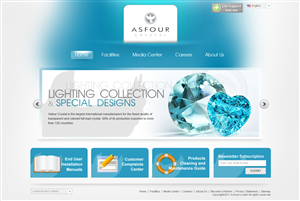 Web Design by ColorWebWorld for Asfour Crystal | Design: #420341