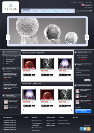 Web Design by pb for Asfour Crystal | Design: #413384