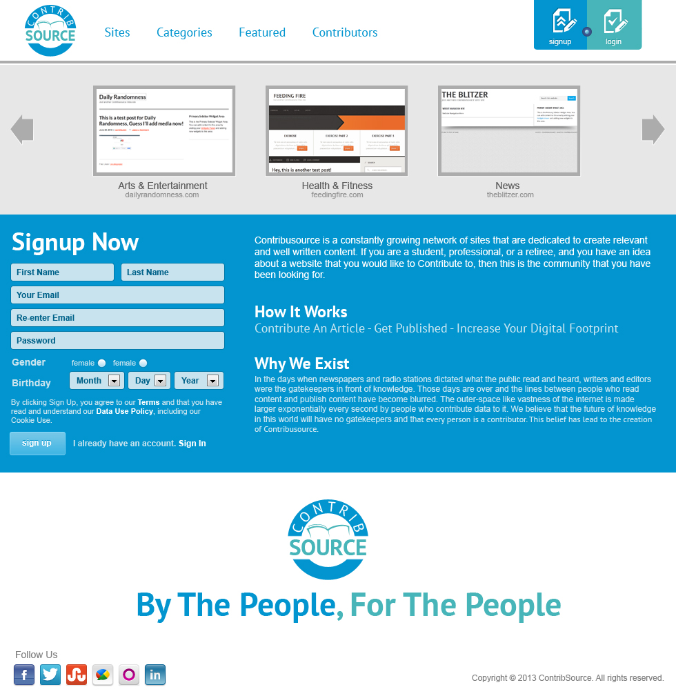 Web Design by jeckx2 for Contribusource | Design #2006018