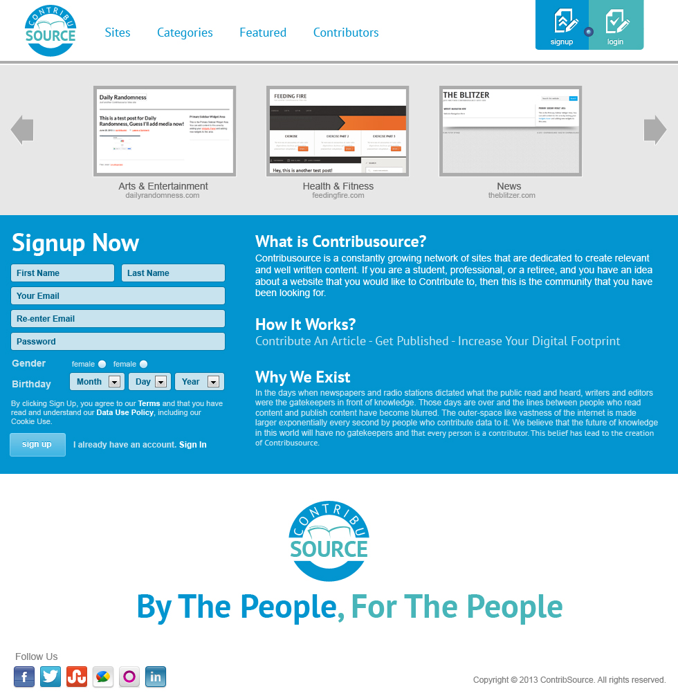 Diseño Web por jeckx2 para Contribusource | Diseño: #2013542