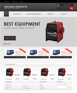 Web Design by laurage for Hunter Valley Welding Hire pty ltd | Design #2010888
