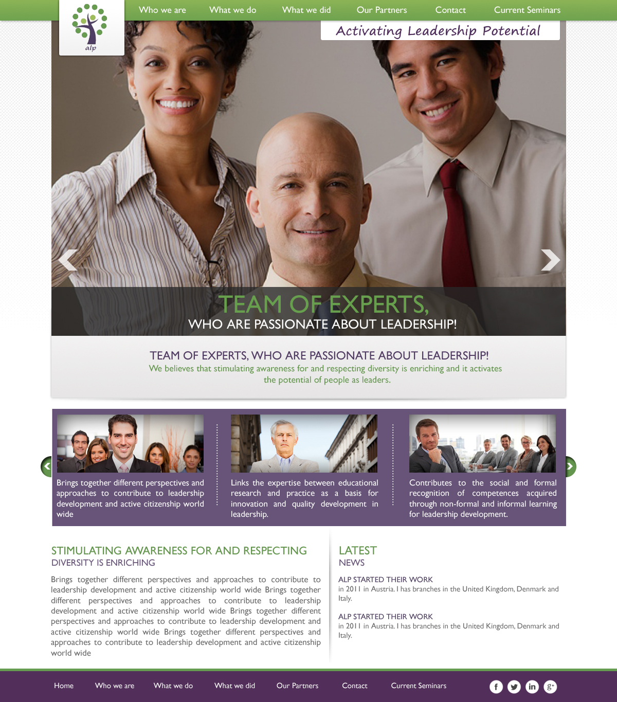 Wordpress Design by Vblue for ALP | Design #2010441