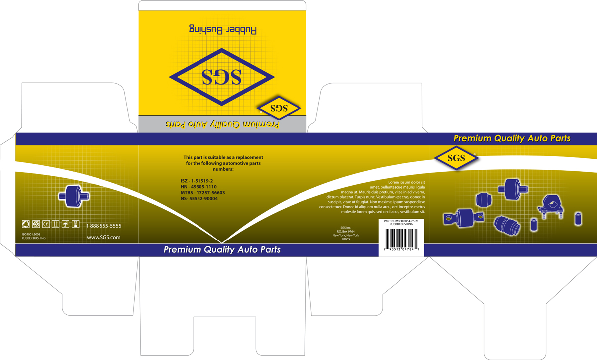 Packaging Design by Kings Bishop Design for SGS Rubber | Design #2017444