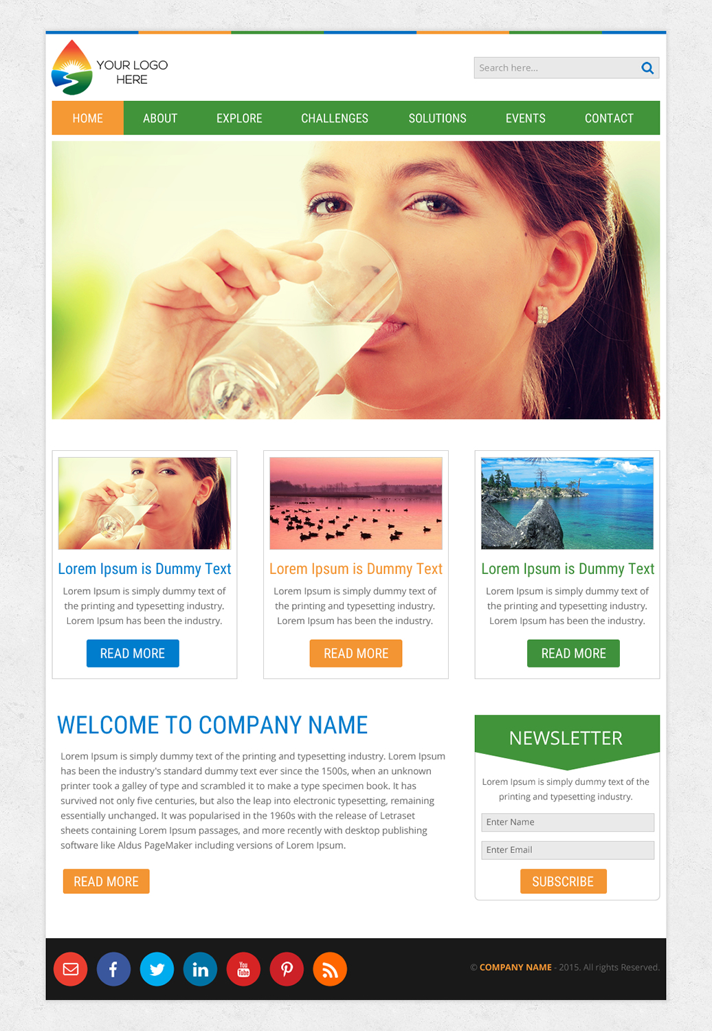 Web Design by rightway for Water Words That Work LLC | Design #8392717