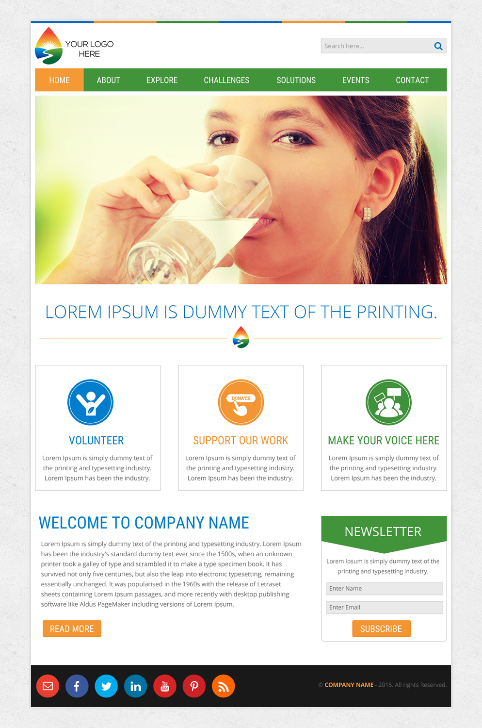 Web Design by rightway for Water Words That Work LLC | Design #8391900