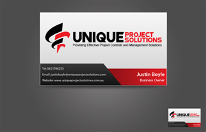 Business Card Design by pb for Unique Project Solutions | Design: #1971970