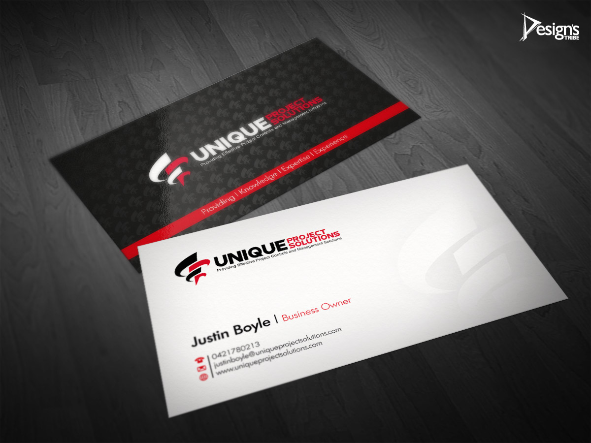 Business Card Design by DesignsTRIBE for Unique Project Solutions | Design #1970026