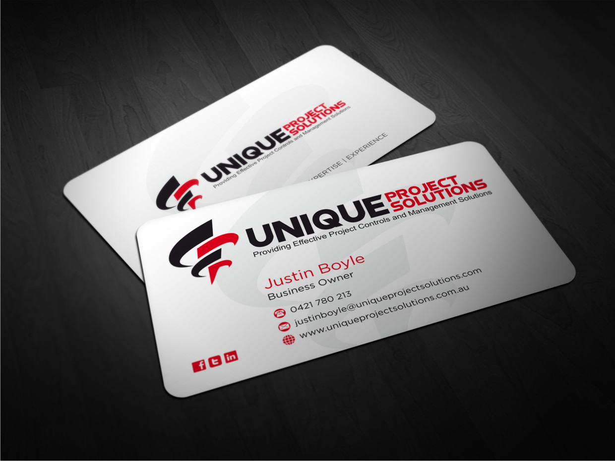 Business Card Design by Atvento Graphics for Unique Project Solutions | Design #1970367