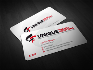 Business Card Design by Atvento Graphics for Unique Project Solutions | Design: #1970367