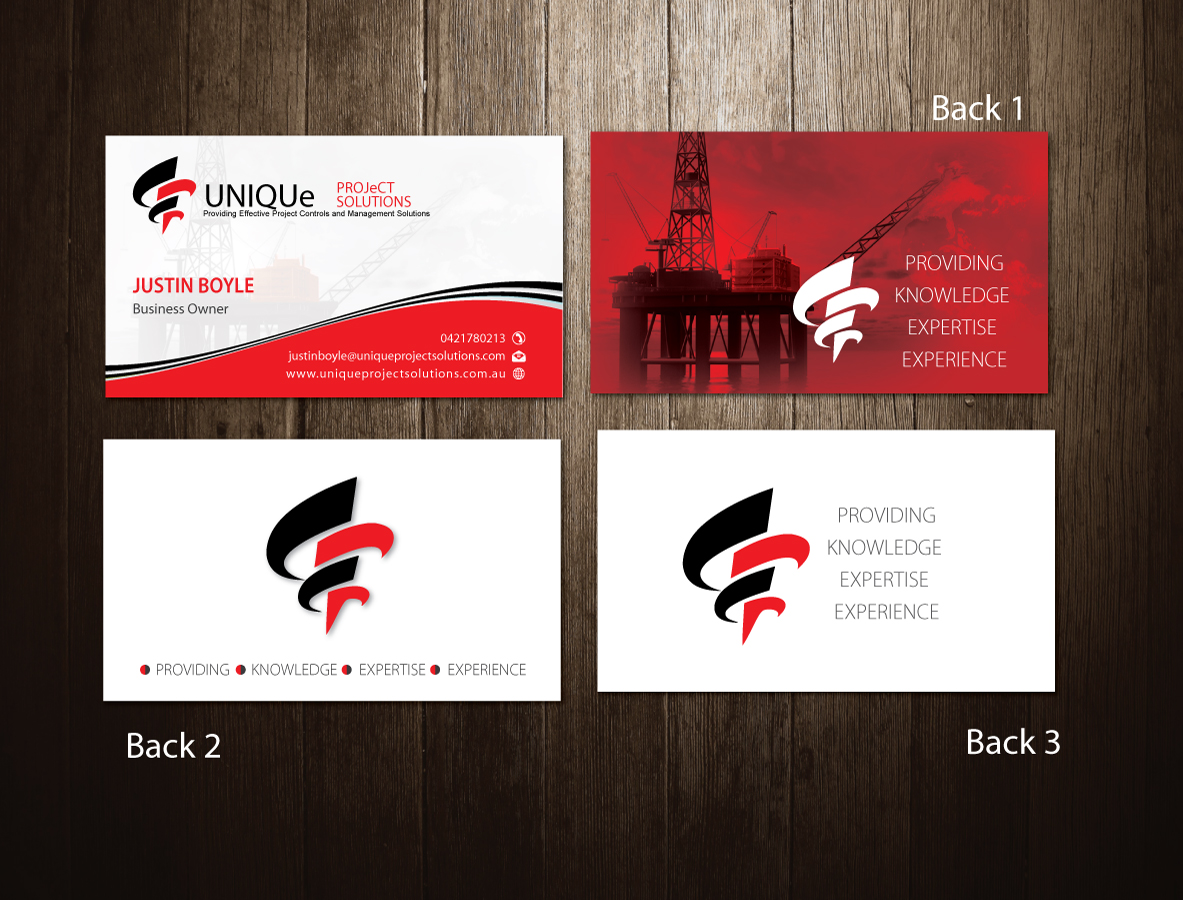 Business Card Design by meet007 for Unique Project Solutions | Design #1973035