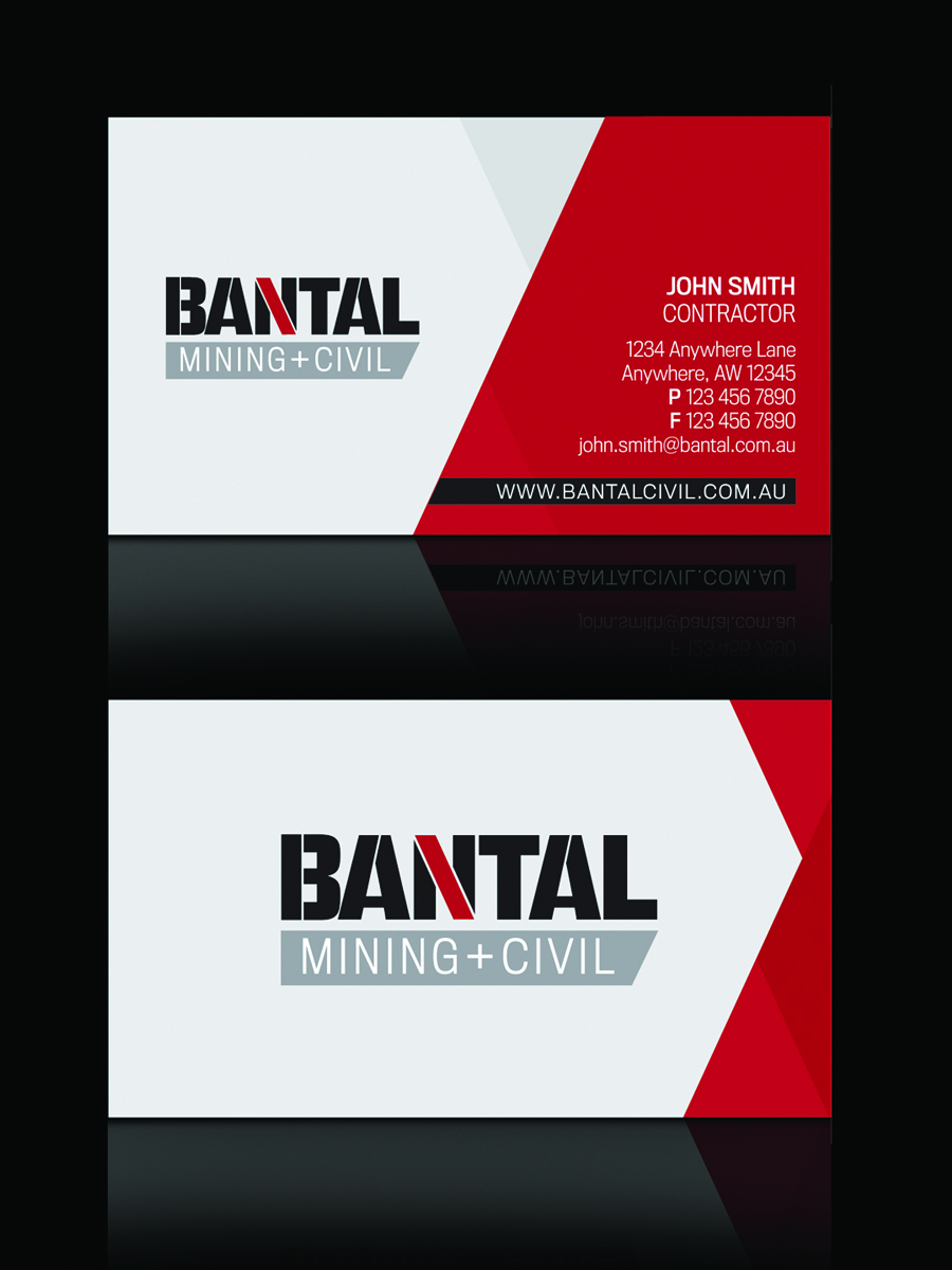 Business Card Design by Graphite Design for BANTAL Mining & Civil | Design #1978233