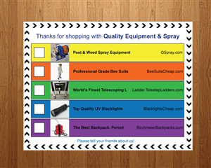 Card Design by Anna  for Quality Equipment & Spray | Design: #1983045