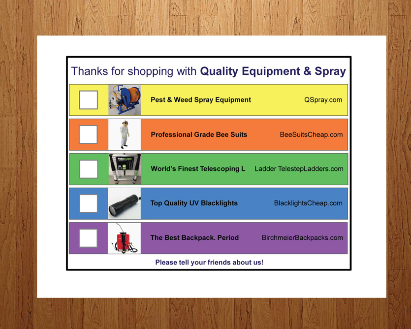 Diseño de Tarjeta por Anna  para Quality Equipment & Spray | Diseño #1983096