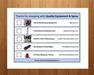 Card Design by Anna  for Quality Equipment & Spray | Design: #1984116