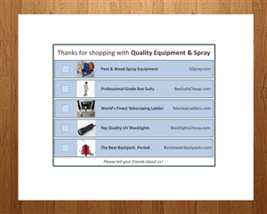 Card Design by Anna  for Quality Equipment & Spray | Design: #1992147
