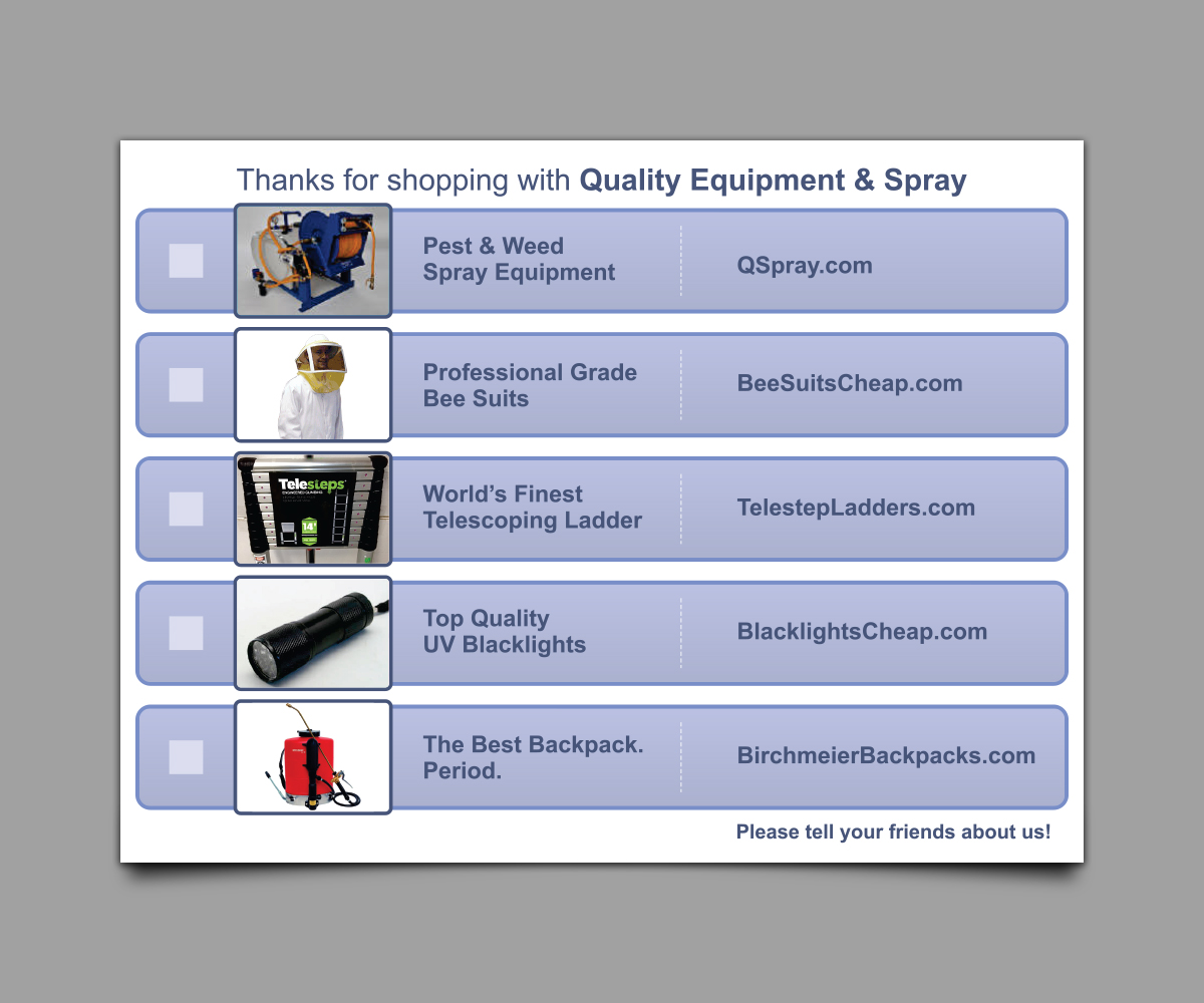 Diseño de Tarjeta por direknordz para Quality Equipment & Spray | Diseño #1977977