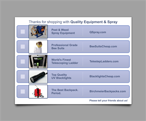 Card Design by direknordz for Quality Equipment & Spray | Design: #1977977