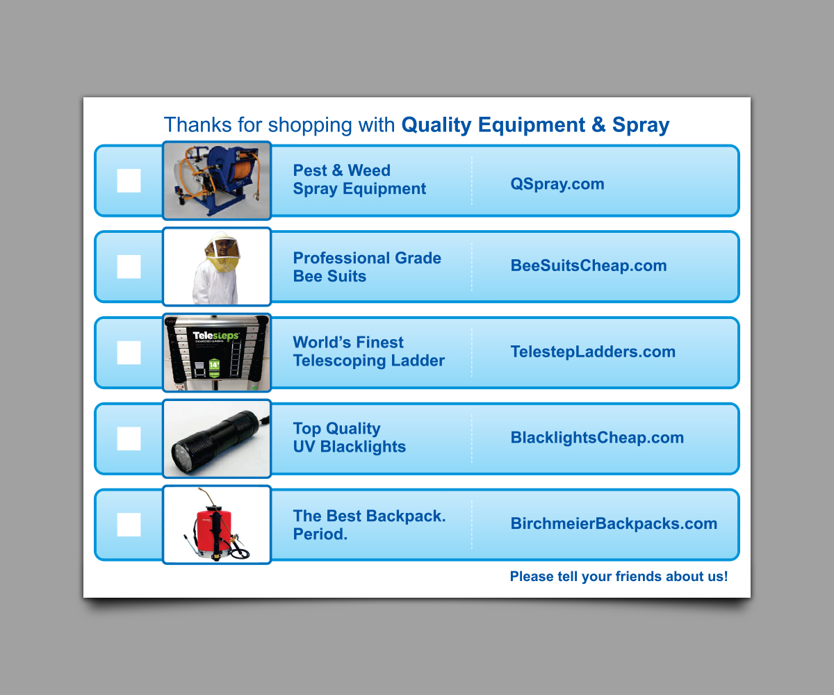 Card Design by direknordz for Quality Equipment & Spray | Design: #1990386