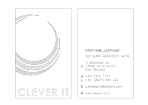 Diseño de Tarjeta de Presentación por Vasilis Chlorokostas para Clever IT Limited | Diseño #1995144