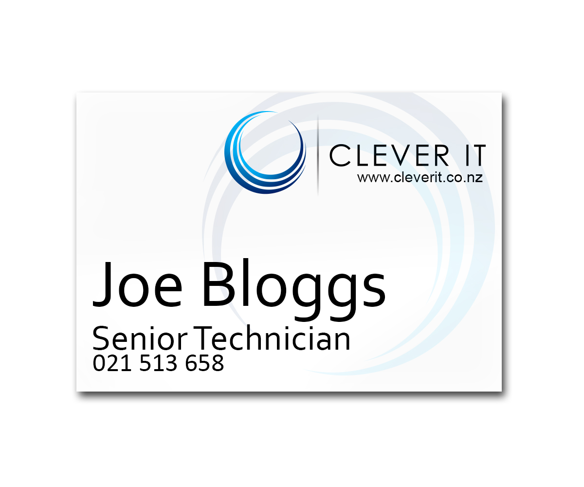 Diseño de Tarjeta de Presentación por rupertbg para Clever IT Limited | Diseño #1969802