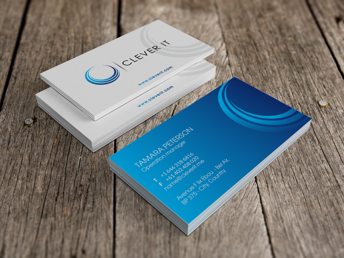 Business Card Design by HYPdesign for Clever IT Limited | Design #1977496