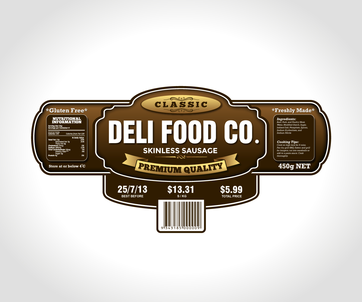 Logo Design by dharlan for Dean c/- Deli Food Co. | Design #2005515