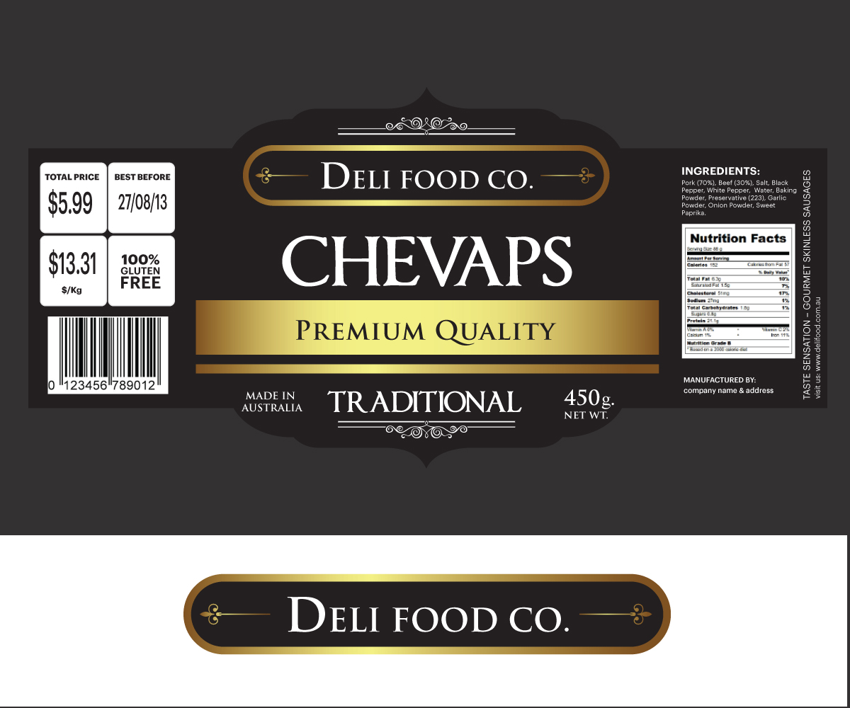 Logo Design by Sucre for Dean c/- Deli Food Co. | Design #2007781