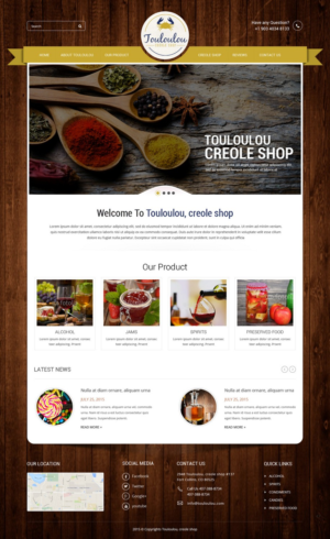 Web Design by pb for Touloulou creole shop | Design: #8473258