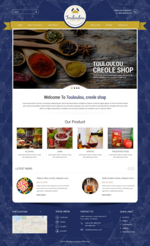 Web Design by pb for Touloulou creole shop | Design: #8523367