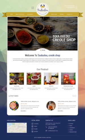 Web Design by pb for Touloulou creole shop | Design: #8523382