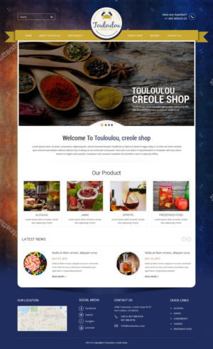 Web Design by pb for Touloulou creole shop | Design: #8523384
