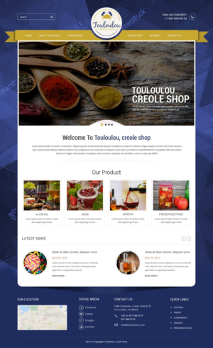 Web Design by pb for Touloulou creole shop | Design: #8523395