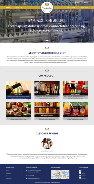 Web Design by Sbss for Touloulou creole shop | Design: #8390935