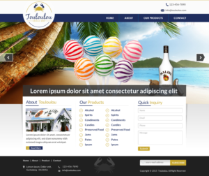 Web Design by Sbss for Touloulou creole shop | Design: #8390939