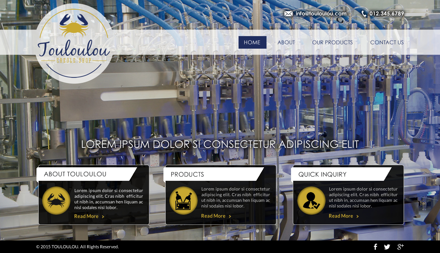 Web Design by Sbss for Touloulou creole shop | Design #8390943