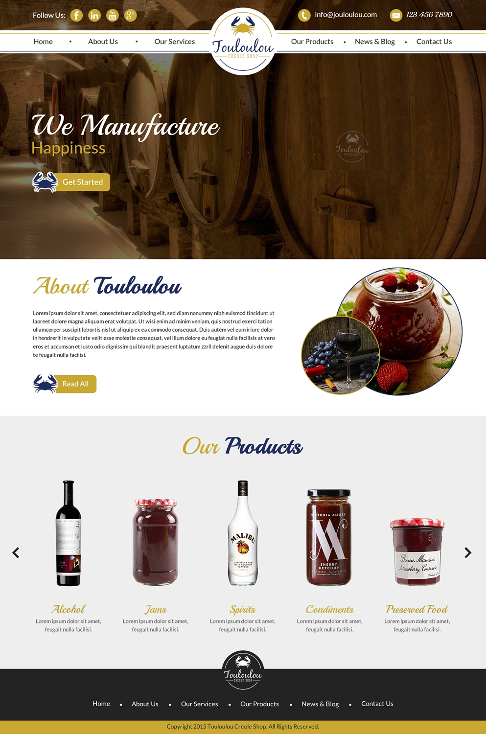 Diseño Web por Sbss para Touloulou creole shop | Diseño #8390948