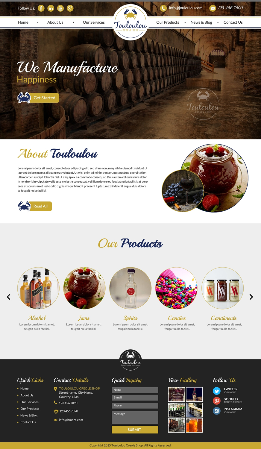 Diseño Web por Sbss para Touloulou creole shop | Diseño #8390950