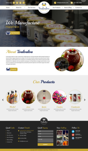 Diseño Web por Sbss para Touloulou creole shop | Diseño: #8390953